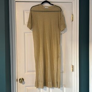 Zara Gold Maxi Dress